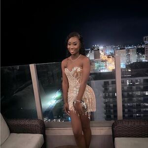 Custom made dress. Mint condition , only worn once